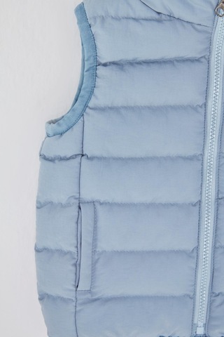 Benitto Kids Kapüşonlu Erkek Bebek Çocuk Yelek 51306 Mavi