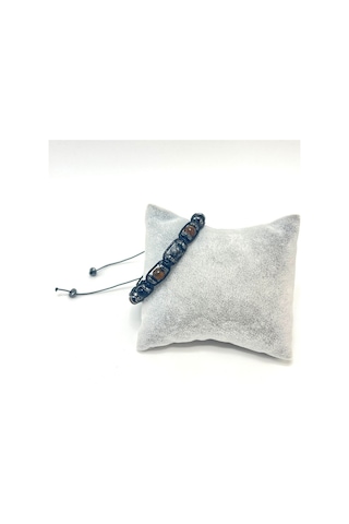 Sertifikalı Erkek Başarı Doğal Taş Erkek Bileklik Ayarlanabiilir Ölçü Çok Renkli