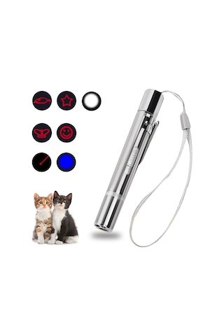 Qingmipy Usb Şarjlı 3 Modlu Kedi Oyuncağı - Avlanma İçin Eğlenceli Ve Eğitici Gümüş