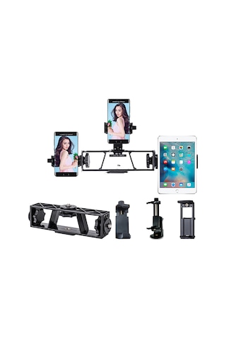 Ranyeek Kamera Tripoda Uyumlu Çoklu Konum Canlı Yayın Bulucu Abs Plastik, 6.5-9.5cm Yükseklik, 60g Siyah