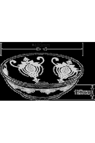 Eva Banyo Lena E-7021 Tezgah Üstü Porselen Lavabo