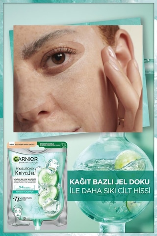 Garnier Hyaluronik Kriyojel Yorgunluk Karşıtı Soğutucu Yüz Maskesi