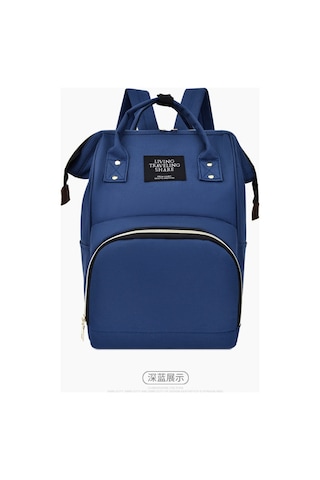 Maiyame Anne Çantası Çift Omuzlu Çok Fonksiyonlu Büyük Kapasiteli, Toksiksiz Ve Dayanıklı, Emzirme Malzemeleri Taşıma İçin Mavi Anne Çantası Mavi