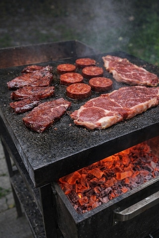 %100 Doğal Bazalt Barbekü Taşı Izgara Taşı Mangal Taşı Fırın Taşı 35x40x2 Cm