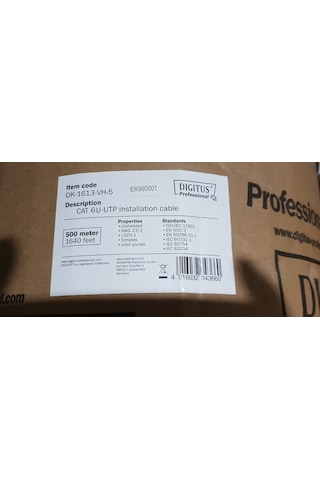 Digitus Dk-1613-Vh-5 Halogen Free Cat6 Kablo