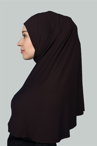 Altobeh Hazır Türban Pratik Eşarp Tesettür Hijab - Namaz Örtüsü Xl Koyu Kahverengi