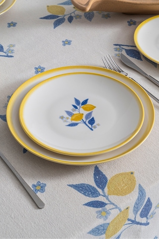 Limon Desenli 6 Kişilik 24 Parça Premium Porselen Yemek Takımı Sarı Limon Desenli 6 Kişilik 24 Parça Premium Porselen Yemek Takımı Sarı