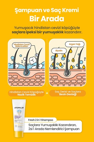 Çocuklar İçin Nemlendirici Losyon&şampuan İçerikli 3lü Başlangıç Bakım Seti Atopalm Kids Starter Kit