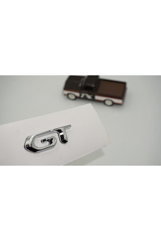 Dk Tuning Gt Bagaj Krom Metal Yazı Logo Amblem Peugeot İle Uyumlu Bagaj Arma
