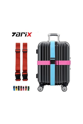 Tarix Valiz Bavul Emniyet Kemeri 2 Adet - Kırmızı