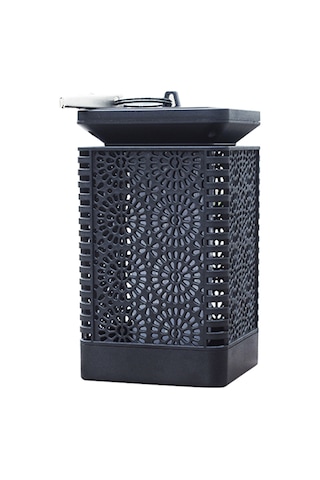 Dofolink Güneş Enerjili Alev Işığı - Ip65 Su Geçirmez Dış Mekan Led Feneri Bahçe Bahçe Dekorasyon Lambası Siyah