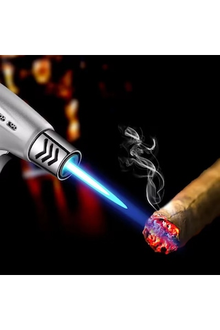 Or-100 Profesyonel Alev Tabancası Gaz Dolu, Ayarlanabilir Alev, Güvenlik Kilitli Çok Renk