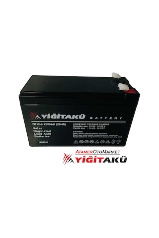 12v 9 Ah-amper Kuru Tip Agm Ups Güç Aküsü Yiğit Akü