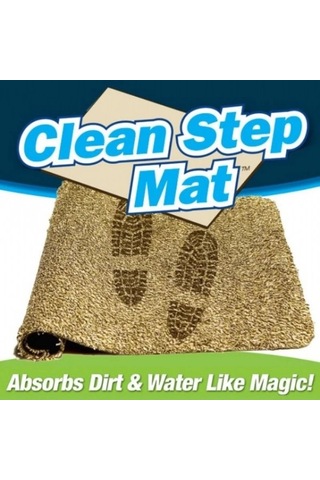 Clean Step Mat Yıkanabilir Mikrofiber Kir Toz Emici Iç-dış Ortam Paspas Açık Gri