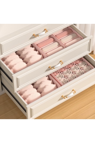 Cbtx 3 Adet / Takım Çekmece Tarzı Ev Organizatör Kapaksız Saklama Kutuları - Gri