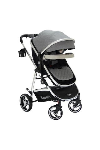 Yoyko City Seyahat Sistem Bebek Arabası 3 İn 1 Gri Silver