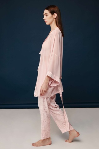 Bonnie&Clyde - Kadın Pudra Viskon Jakar 3 lü Takımı  30013 Pudra