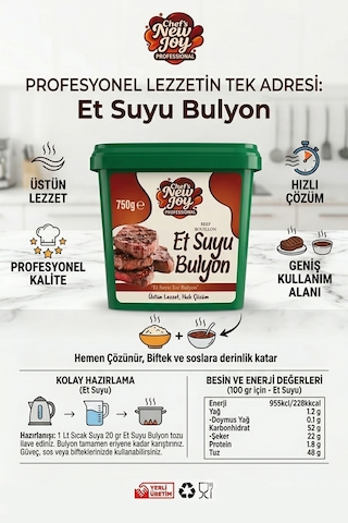 Et Suyu Bulyon 750 Gr Et Bulyon Toz Bulyon