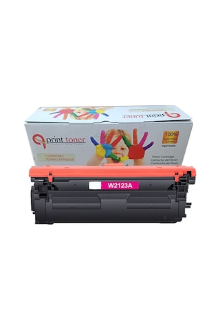 Qprint Toner Hp 212a W2123a Kırmızı Uyumlu Toner Çipli M554 M555 Mfp M578
