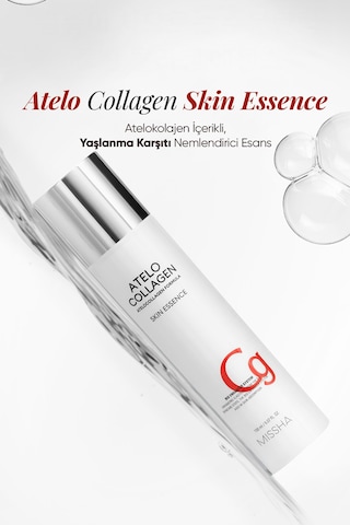Atelokolajen İçerikli, Yaşlanma Karşıtı Nemlendirici Esans Mıssha Atelo Collagen Skin Essence 150ml