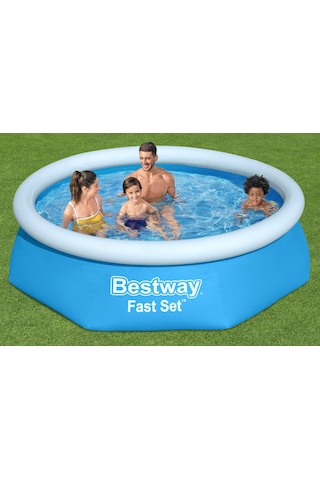 Bestway 57450 Fast Set Çember Şişme Havuz Seti 2.44 M X 61 Cm Mavi
