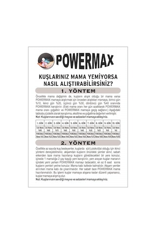 Powermax Extra Plus +++ Yumurtalı Mama 1 Kg
