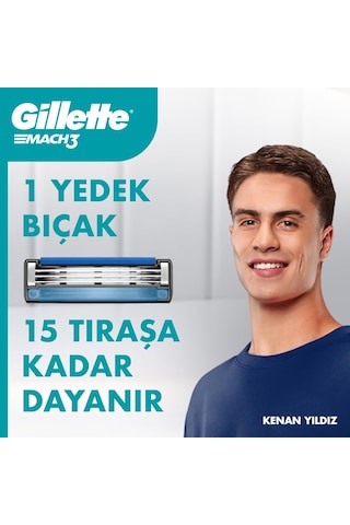 Gillette Mach3 Avantajlı Yedek Tıraş Bıçağı 8 Adet