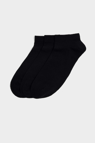 Defacto Erkek Dikişsiz 3lü Bambu Patik Çorap C0109axnsbk27 Siyah-bk27