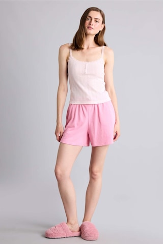 Defacto %100 Pamuk Fitilli Yuvarlark Yaka Dantel Detaylı Askılı Pembe Atlet H6958ax26sppn436 Pembe-pn436