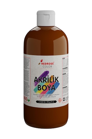 Kahverengi Akrilik Boya 500 Gr
