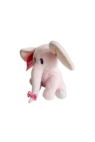 Peluş 20 Cm Oyuncak Fil Yumuşacık Hediyelik Çocuk Oyun Uyku Arkadaşı Açık Pembe
