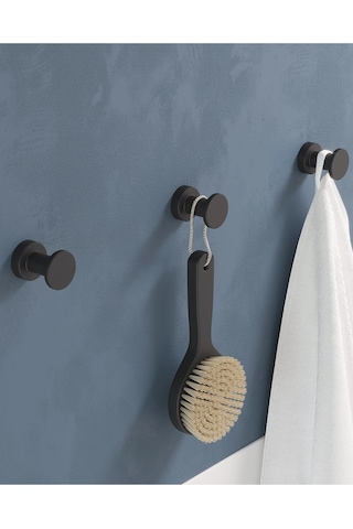 Tecno Black Askı, 3.5cm - Mat Siyah Mat Siyah