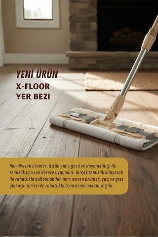 Grimorlife 4 Adet Büyük Boy Mucize Yer Silme Bezi Temizlik Bezi Sıkması Rahat Yer Bezi 50x60- Bulaşık Matı