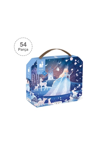 Janod 54 Parça Çantalı Puzzle Karlar Kraliçesi