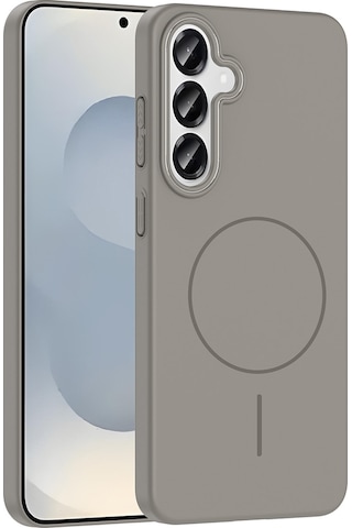 Rba Aksesuar Galaxy Uyumlu S25 Plus Kılıf M-safe Şarj Özellikli Rba Ruby Sert Kapak - Siyah Siyah
