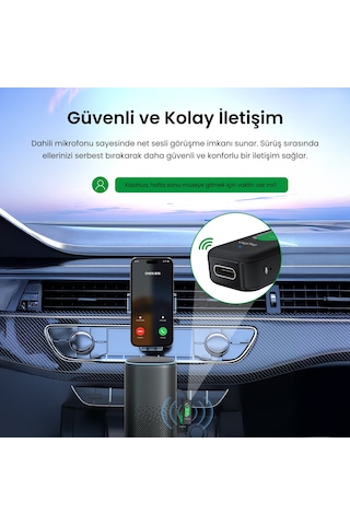 Veggieg Aux Bluetooth 5.4 Transmitter & Receiver Kablosuz Ses Adaptörü