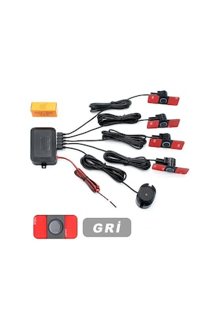Gpr Park Sensörü Ses İkazlı Lens Görünümlü Yeni Nesil Gri