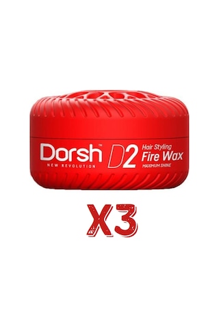 Dorsh Saç Şekillendirici Wax Fire Wax D2 150 Ml 3 Adet