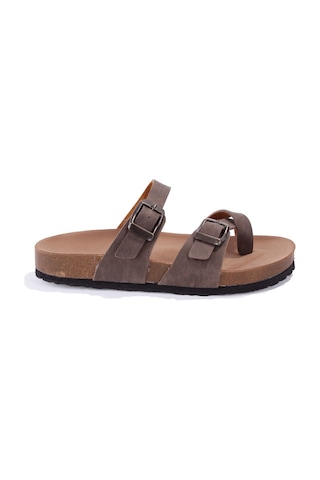 Fly Soft S042031 Vizon Günlük Ortopedik Permak Arası Kadın Spor Terlik Vizon