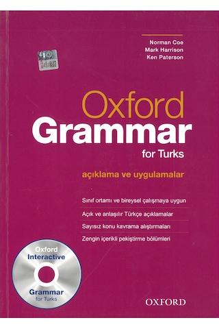 Oxford Grammar A1-B2 Türkçe Açıklamalı İngilizce Dilbilgisi