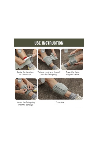 Mufunye 5 Adet Küçük Boy Elastik Acil Durum İlk Yardım Kanamayı Durdurma Bandı