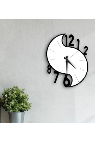 Bk Gift Dekoratif 45Cm Ahşap Duvar Saati-152