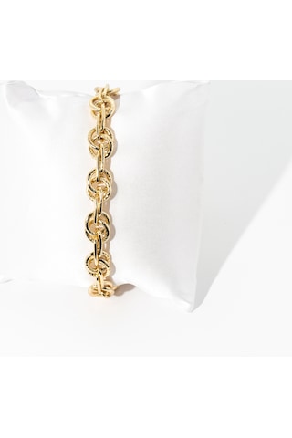 Biem İçiçe Geçmiş Halka Xuping Bileklik Gold/gümüş