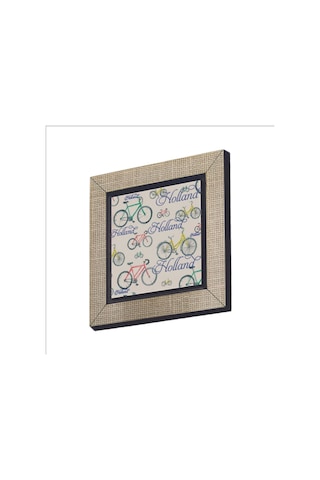 Hollanda Bisklet Görseli Baskılı Mdf Magnet 7x7 152