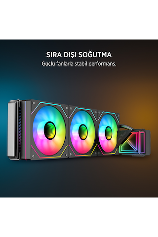 James Donkey Lugis Jdc360 Argb 360mm Sıvı İşlemci Soğutucu Siyah