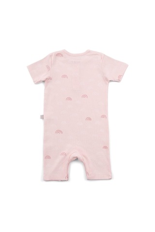 Boumini Kısa Kollu Şort Bebek Tulum Pembe Gökkuşağı-pembe Pembe