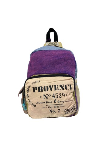 Old Cotton Cargo Kaliteli Laptop Bölmeli Vintage Disayn Sırt Gezi Çantası New Minola 25 Cm X 36 Cm Mor