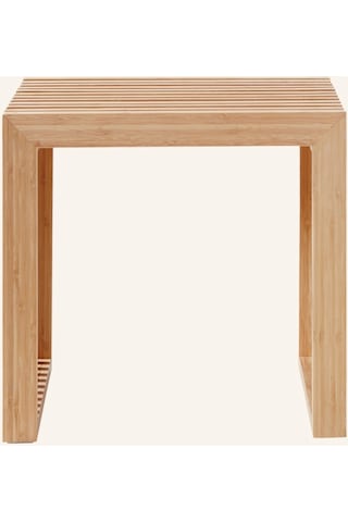 Masif Ahşap Hocker 35 X 45 Cm, Çok Amaçlı Tabure & Sehpa Iskandinav Tasarım Ceviz