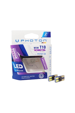 Photon W5W T10 Ph7021 Ex Can-Bus Özel Plaka   Led