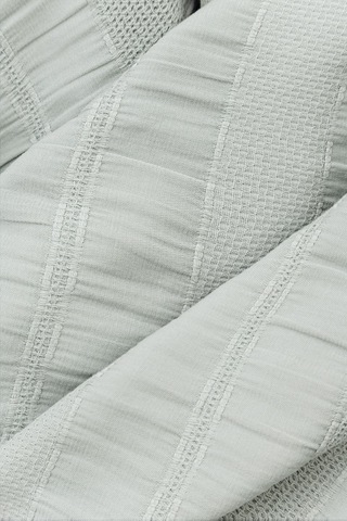 River 4 Parça Çift Kişilik Pike 230x250 , Fıttd. Çarşaf , Yastık Kılıfı Takımı %100 Pamuk Mint Yeşili